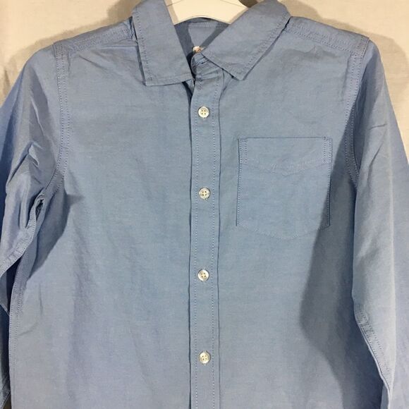 Medium NWT Cat& Jack long sleeved light blue size Medium 8/10 dress uniform shi… - Picture 4 of 4